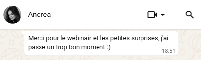 T&eacute;moignage d'Andrea : j'ai pass&eacute; un trop bon moment