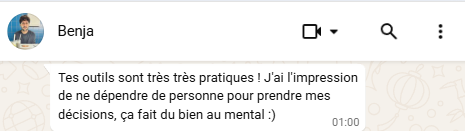T&eacute;moignage de Benja : j'ai l'impression de ne d&eacute;pendre de personne pour prendre mes d&eacute;cisions